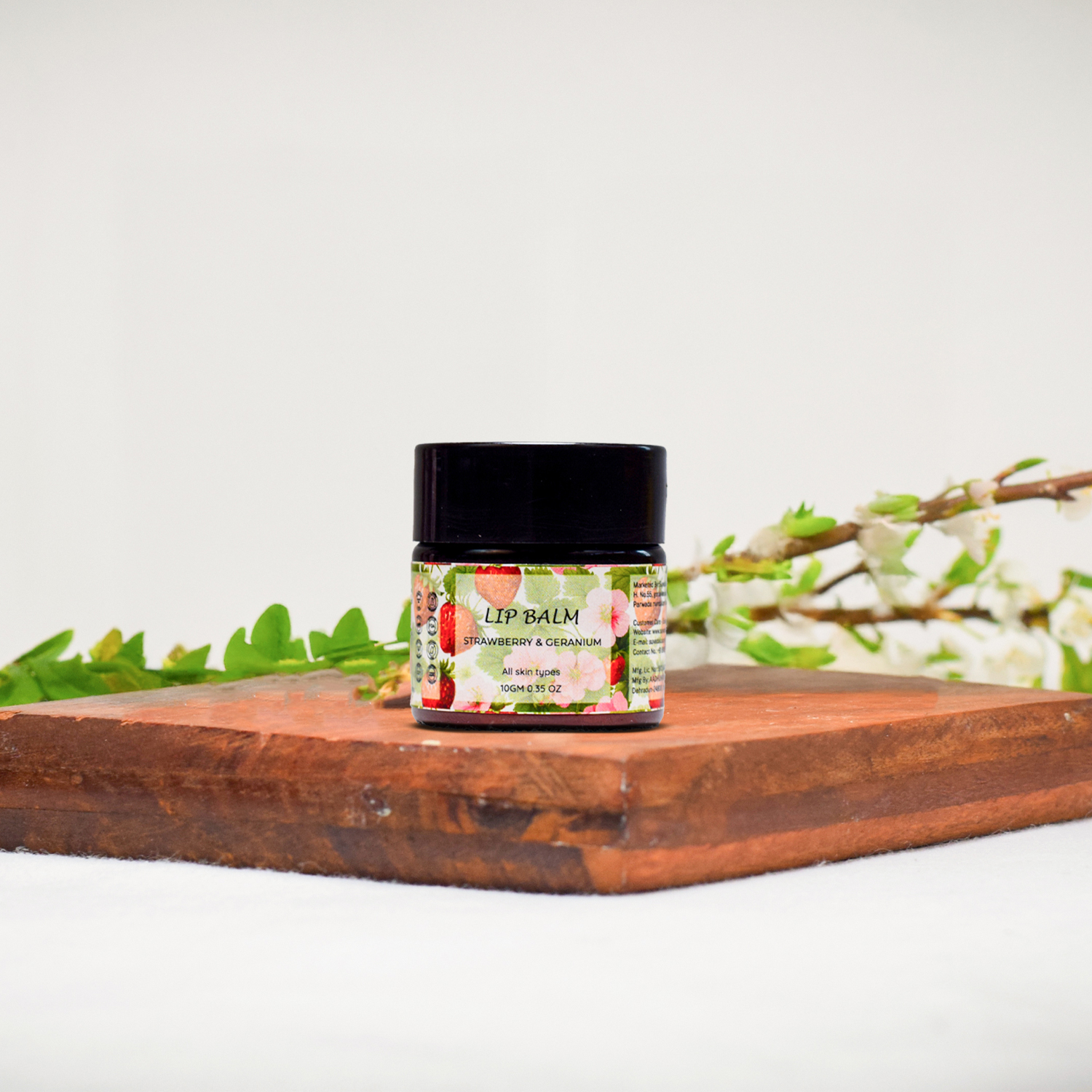 Lip Balm Strawberry & Geranium - Image 3